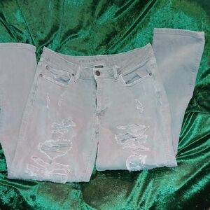 American Eagle Outfitters Gray Straight Leg Jeans